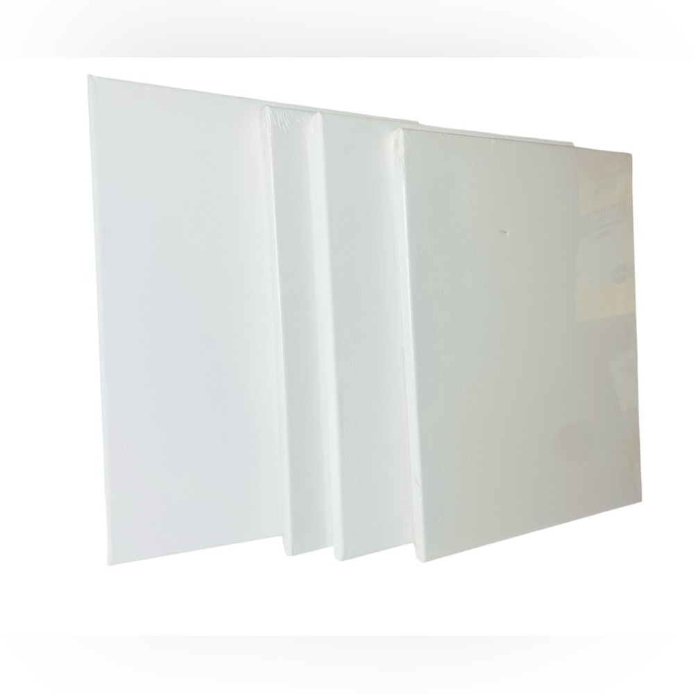 Stretched Artist Canvas 12” x 16” Pine Wood Frame 4 Pack New - Picture 6 of 13